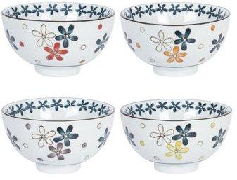 Bol en porcelaine D 11 cm motif floral - Coffret de Bol en porcelaine D 11 cm
