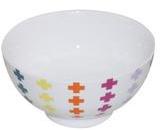 Bol en porcelaine à motif multicolore D 12 5xH 6 5cm Bol en porcelaine à motif