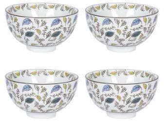 Bol en porcelaine D.11 cm motifs et coloris assort