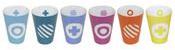 Mug expresso en porcelaine 10cl motif multicolore - Mug expresso en porcelaine