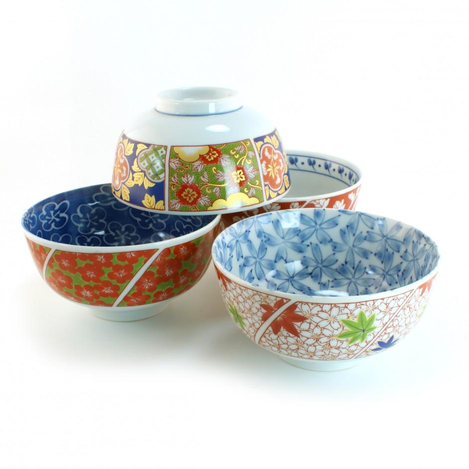 Set de 5 bols japonais Arita 16M5091