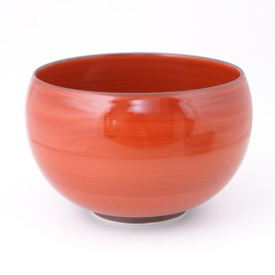 Bol rouge à soupe en céramique japonaise MYA336-1-