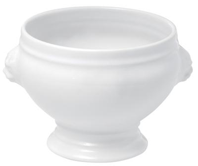 Bol à gratinée en porcelaine blanche Tête de Lion 35 Bol à gratinée en porcelaine