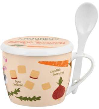 Bol à Soupe Perman Amoureux de Couvercle Bol à Soupe Perman Amoureux