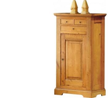 Bonnetière chêne H140 1 porte 3 tiroirs