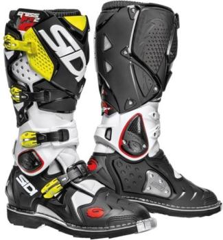 SIDI CROSSFIRE 2 Blanc Noir Jaune Fluo