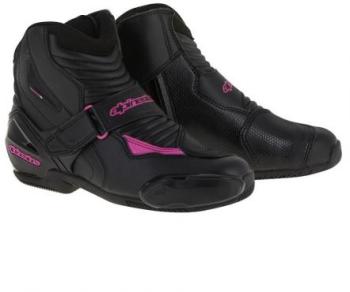 Demi-bottes Alpinestars Stella SMX-1 R Noir Rose