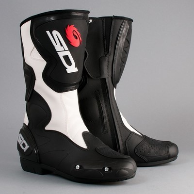 Bottes Moto Sidi Fusion, blanc-noir