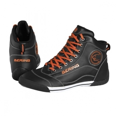 Chaussures moto Bering Pop Noir Orange