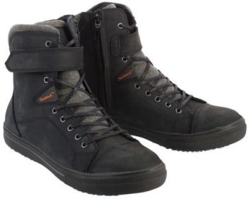 Baskets moto Soubirac Atomic Noir Gris WP