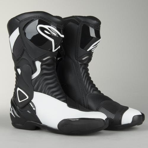 Bottes moto femme Alpinestars SMX-6, noir-blanc