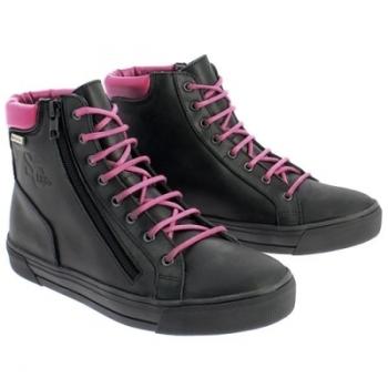 Baskets moto femme Soubirac Eva Noir