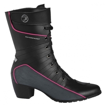 Bottes moto Bering Lady Tera Noir Fushia
