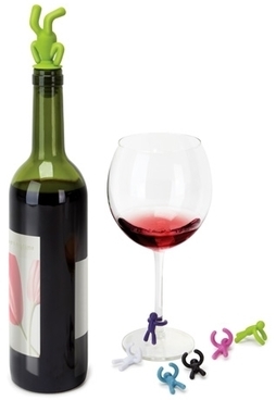 Set bouchon et marqueurs pour vin Umbra