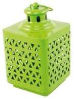 LANTERNE M TAL VERT LIME 10X10X17CM LANTERNE M TAL VERT LIME 10X10X17CM