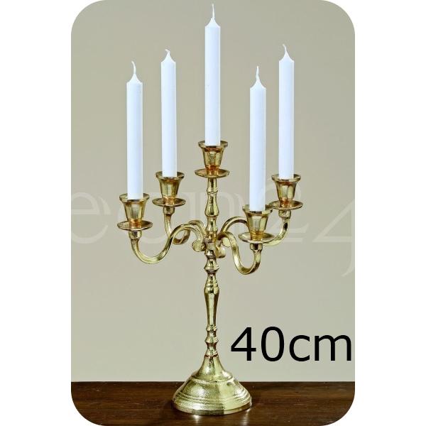 Chandelier 5 flammes Victoria doré 40 cm Chandelier 5 flammes Victoria