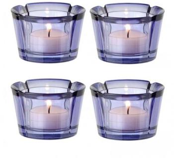 Grand Cru - Lot de 4 bougeoirs - Pièce unique - bl