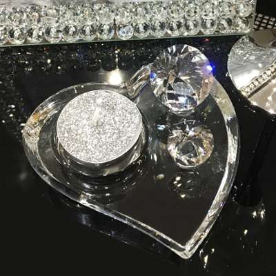 Bougeoir coeur diamant