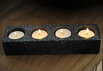 Porte bougies noir Porte bougies noir