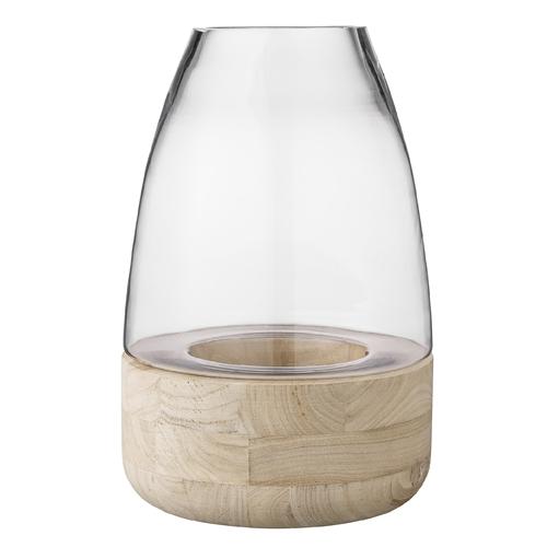 Support à bougie avec base en bois Bloomingville