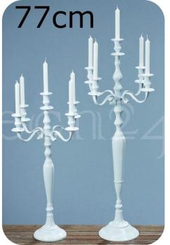 Chandelier Victoria 5 flammes blanc 77 cm Chandelier Victoria 5 flammes