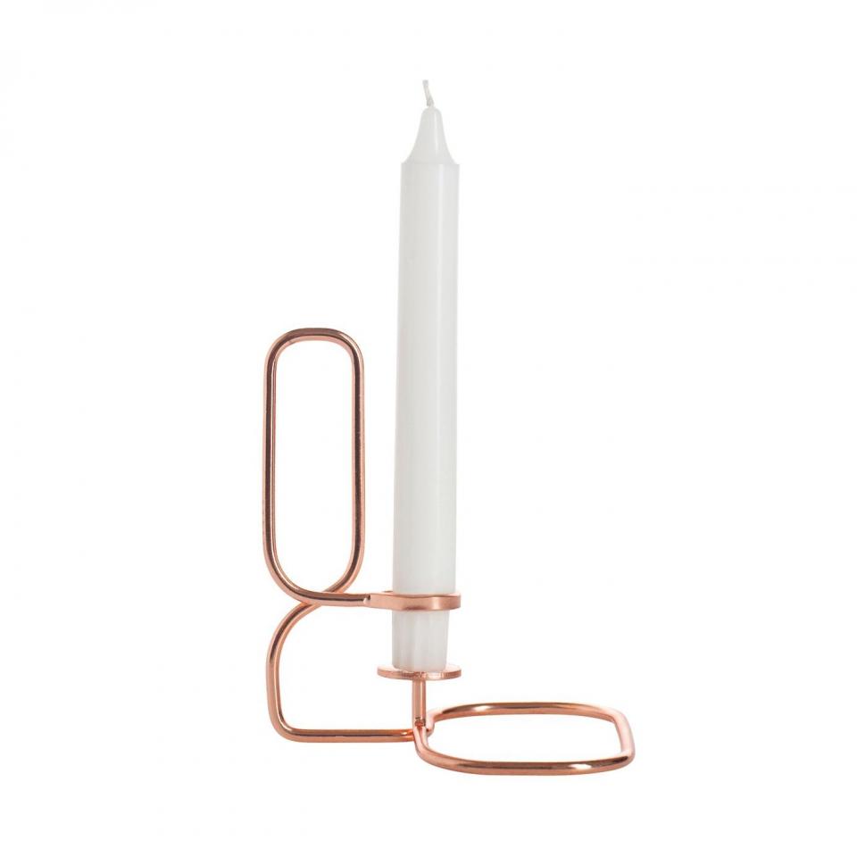 Lup - Bougeoir Square - cuivre/10,5x14,5cm