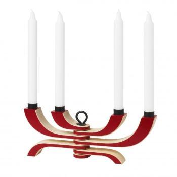 Nordic Light - Chandelier 4 branches - rouge