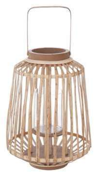 PETITE LANTERNE RATTAN NATUREL D25XH35CM PETITE LANTERNE RATTAN NATUREL