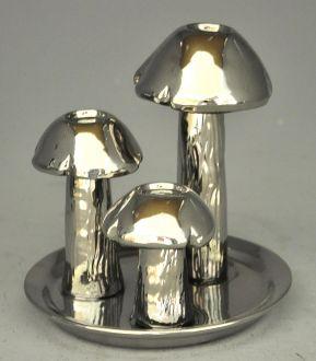 Trio de champignons (bougeoirs) Petit Modèle