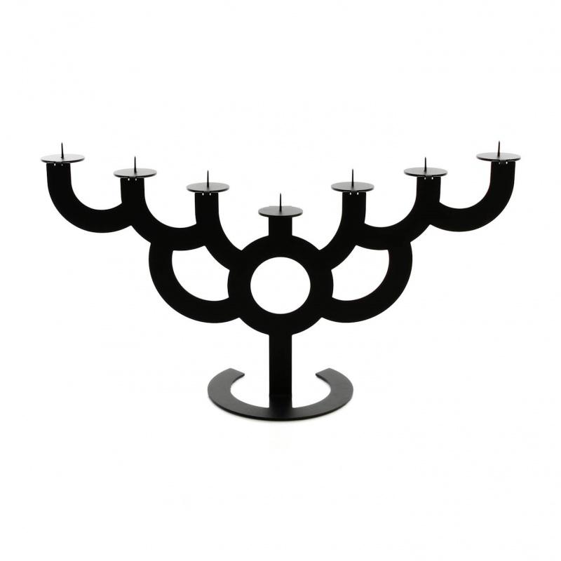 Menorah Bold - Chandelier - noir/mat/H 42cm x 77cm
