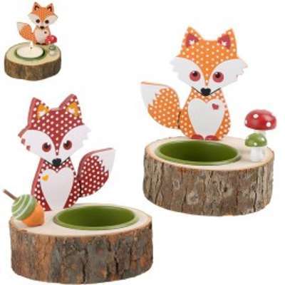 Lot de 2 photophores Renard