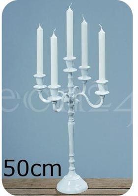 Chandelier Victoria 5 flammes blanc 50 cm Chandelier Victoria 5 flammes