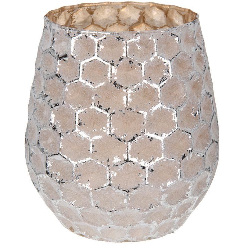 PORTE BOUGIE DOR CRAQUEL 13 CM PORTE BOUGIE DOR CRAQUEL 13