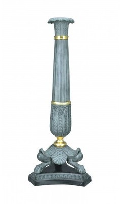 Bougeoir empire bronze et marbre