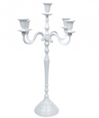 Chandelier Baroque Blanc Victoria - 50cm