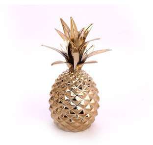 POT ANANAS D CORATIF DOR 22CM POT ANANAS D CORATIF DOR 22CM