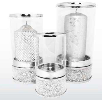 Photophore strass luxe