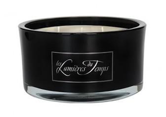 Bougie ronde Luxe 350 grs Ambre Noire de Lumières du Bougie ronde Luxe 350 grs