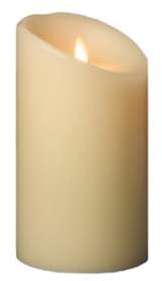Bougie en cire D 10cm H 18 cm avec Led - 350 heures Bougie en cire D 10cm H 18