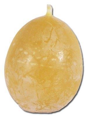 Ecodis Bougie oeuf en cire d abeille 6x4 cm Ecodis Bougie oeuf en cire
