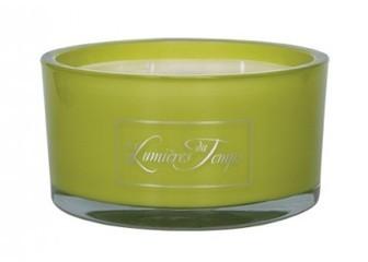 Bougie ronde Luxe 350 grs Thé Vert de Lumières du Temps Bougie ronde Luxe 350 grs