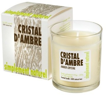 Bougie parfumée cristal dambre