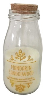 Bougie parfum mandarine et bois de santal Milk (D.