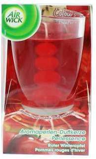 Airwick bougie perlessence pommes rouges dhiver