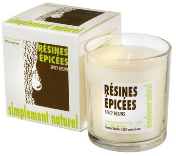 Bougie parfumée résine épicée