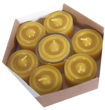 Ecodis Veilleuse en cire d abeille x7 Ecodis Veilleuse en cire d
