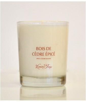 Bougie parfum Bois de Cèdre épicé 180 grs
