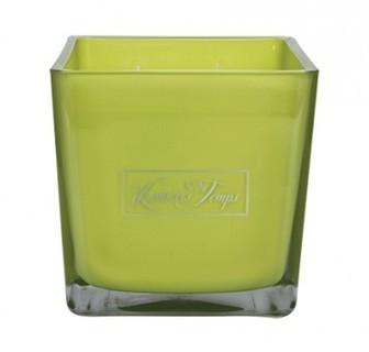 Bougie carrée Luxe Thé Vert de Lumières du Temps