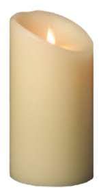 Bougie en cire D 8cm H 18 cm avec Led - 350 heures Bougie en cire D 8cm H 18