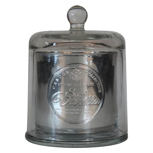 Bougie parfum Sweet Vanilla cloche en verre (D.10,